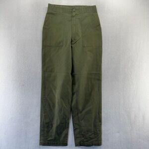 VIntage OG 507 Military pants Men's FITS 29x30 Green baker Fatigue Trousers